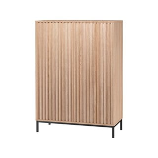 Naturaalset värvi tammedekoriga kapp 80x110 cm Celine - Støraa