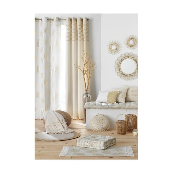 Beež puuvillane kardin 140x240 cm Golden Sunset - douceur d'intérieur-image-3
