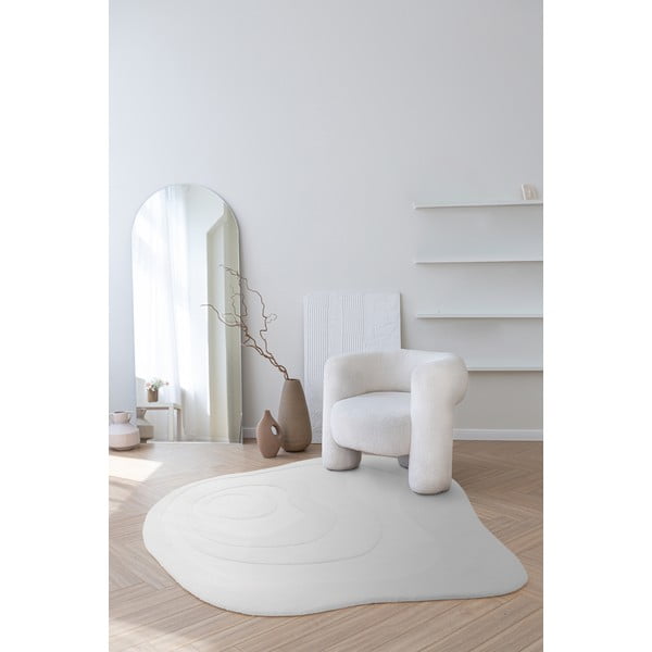 Valge villane vaip 150x150 cm Olsen - Asiatic Carpets-image-1