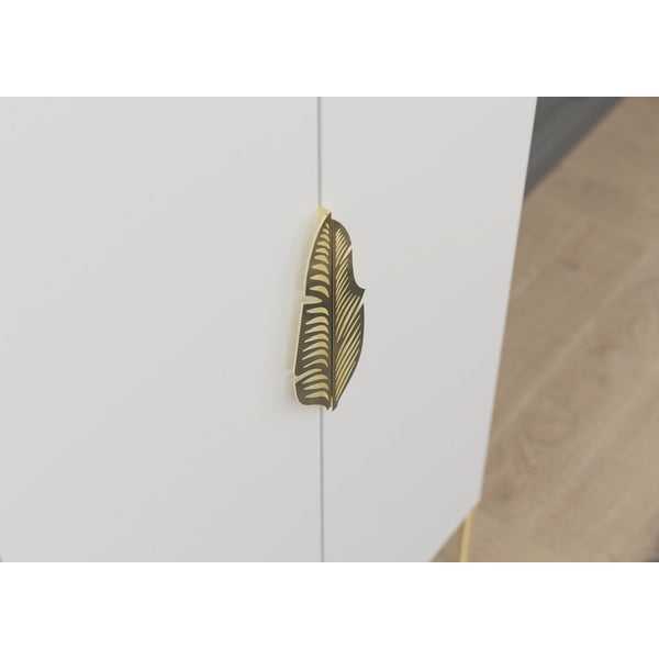 Valge riidekapp 80x160 cm Merlin - Skandica-image-1