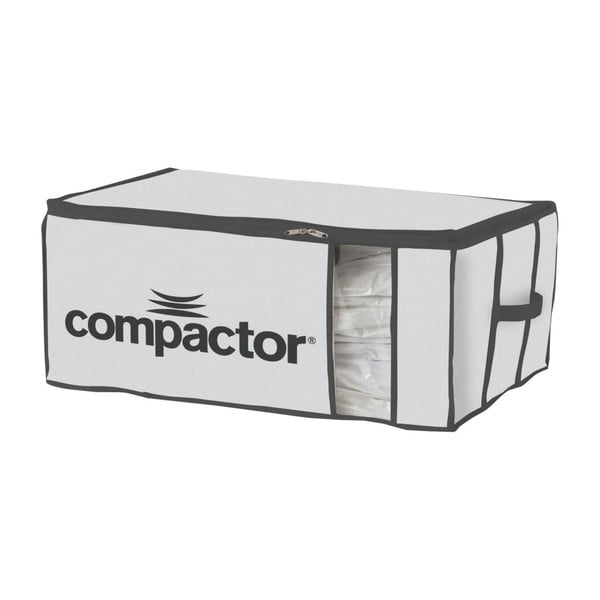 Bílý textilní úložný box Compactor Brand XXL