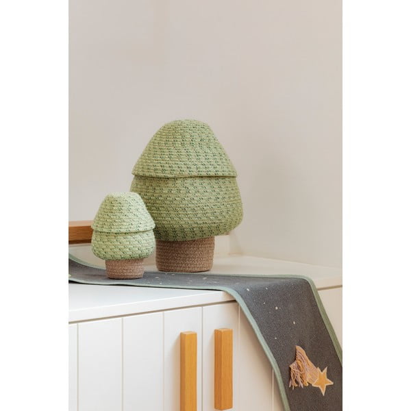 Roheline riidest laste mänguasjakorv ø 25x36 cm Big Tree - Lorena Canals-image-1