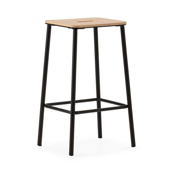 Mustad baaritoolid 2tk komplektis (istme kõrgus 65 cm) Abba - Marckeric