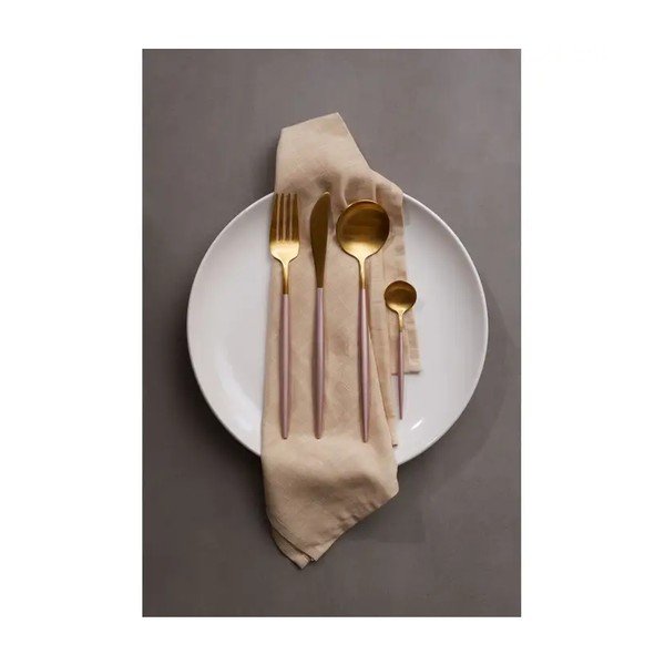 Roostevabast terasest kuldset värvi söögiriistad 16 tk Avie - Premier Housewares-image-1