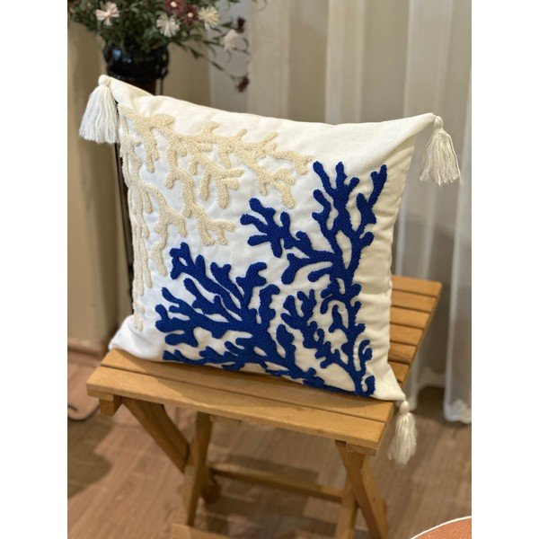 Linaseguga dekoratiivpadi 43x43 cm - Mila Home-image-2