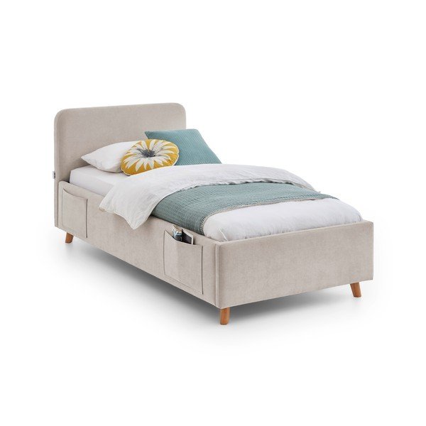 Beež lastevoodi ilma liistudeta 90x200 cm Cosy - Meise Möbel