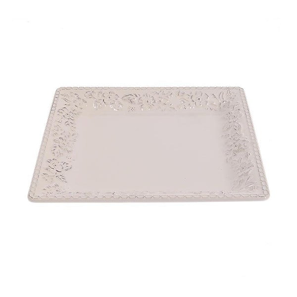 Keramický talíř White Brushed, 32 cm