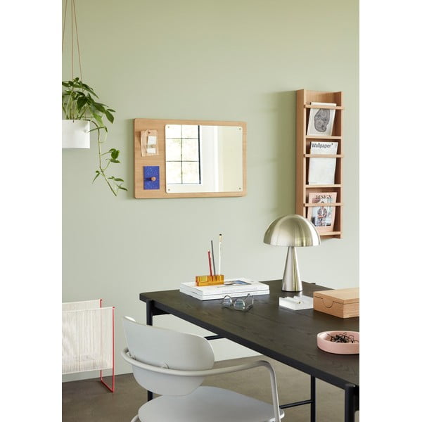 Puidust raamiga seinapeegel 80x50 cm Split - Hübsch-image-2