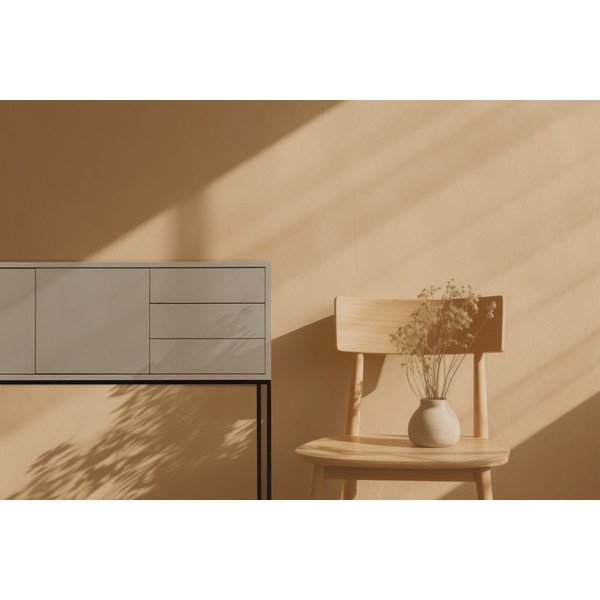 Beež madal kummut 113x88,5 cm Scott - Really Nice Things-image-4