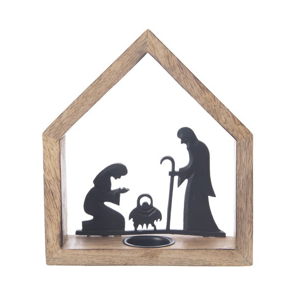 Puidust küünlajalg jõulumustriga – Dakls