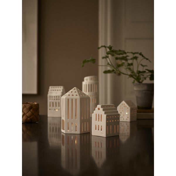 Valge keraamiline latern Galleria, kõrgus 18,5 cm Urbania - Kähler Design-image-3