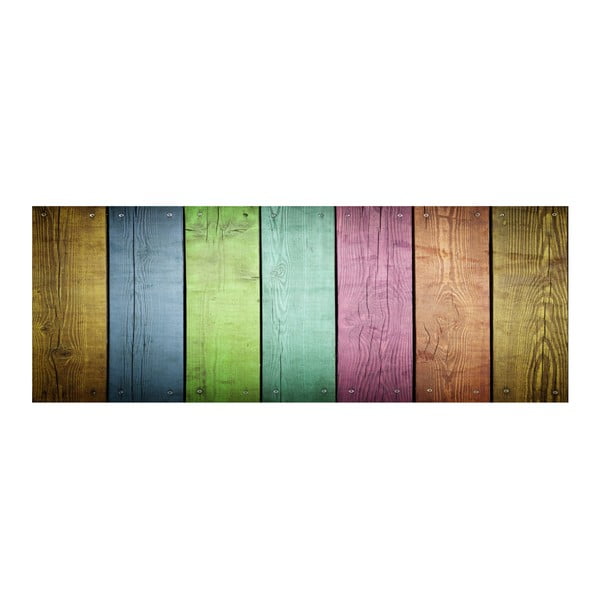Vinylový koberec Cocina Tablas de Colores,50x140 cm