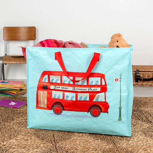 Riidekast taaskasutatud plastist 58x28x48 cm Routemaster Bus - Rex London-image-1