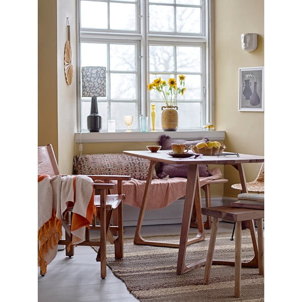 Roheline lauavalgusti tekstiilist varjuga (kõrgus 62 cm) Olefine - Bloomingville-image-1