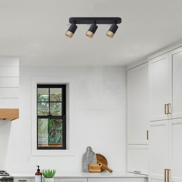 Must-puiduvärvi metallist varjuga 48x5,5 cm laevalgusti 48x5,5 cm Conti - Candellux Lighting-image-1