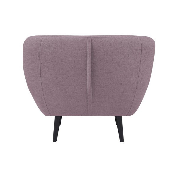 Růžové křeslo s hnědými nohami Mazzini Sofas Piemont-image-1
