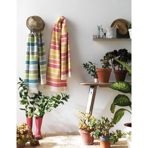 Sini-roheline suvine ruuduline muster , 140 x 180 cm Ocean - Euromant-image-1