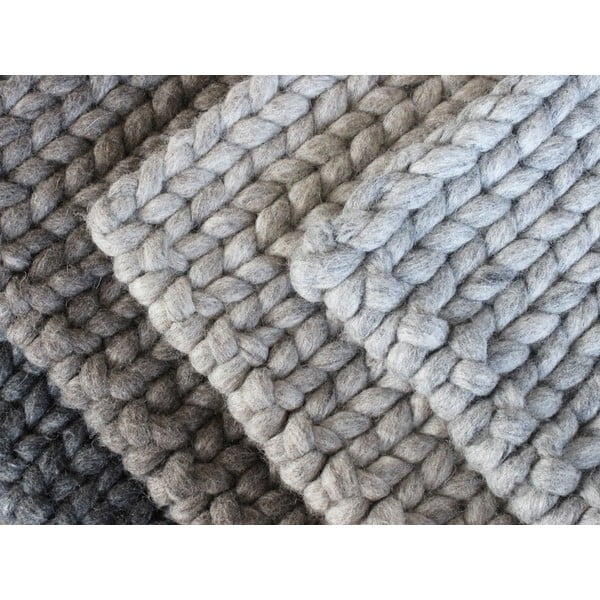 Terashall punutud villane vaip , 170 x 240 cm Braided Rugs - Wooldot-image-3