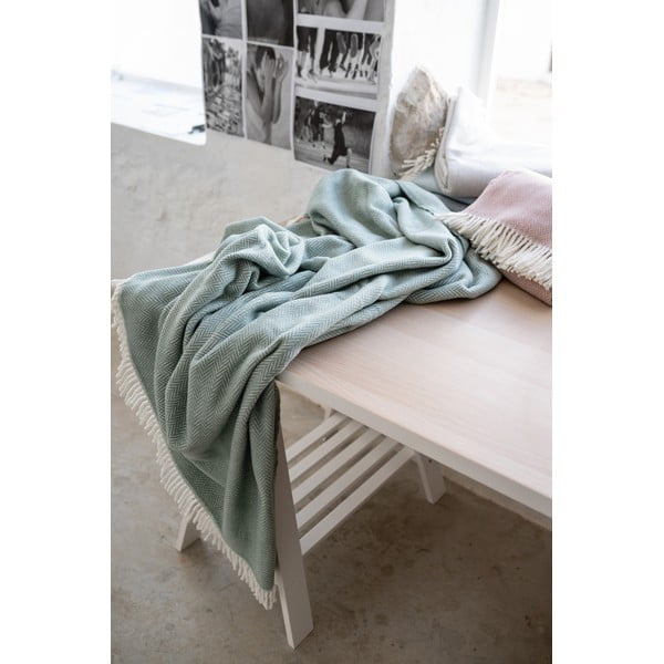 Roheline ruuduline puuvillane kangas , 140 x 180 cm Skyline - Euromant-image-4