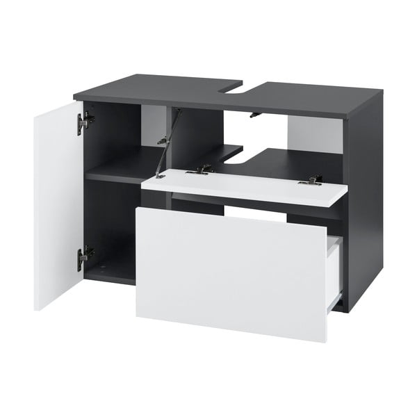 Valge-must valamukapp 80x53 cm Wisla - Støraa-image-2