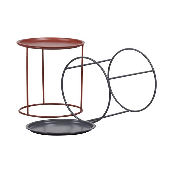 Punane kohvilaud, ø 40 cm Ivar - WOOOD-image-4