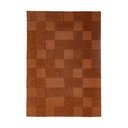 Käsitsi kootud villane vaip terrakota värvi 200x290 cm Checkerboard - Flair Rugs
