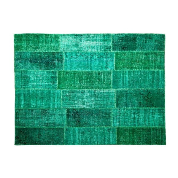 Vlněný koberec Allmode Green, 150x80 cm