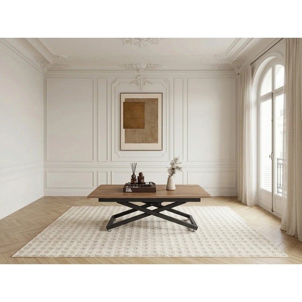 Naturaalses värvitoonis kohvilaud 80x120 cm Diana - Bobochic Paris-image-2