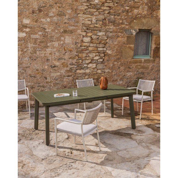 Metallist aiasöögilaud 100x220 cm Izola - Kave Home-image-1