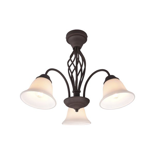 Tumepruun laelamp klaasist varjuga Rustica - Trio-image-2