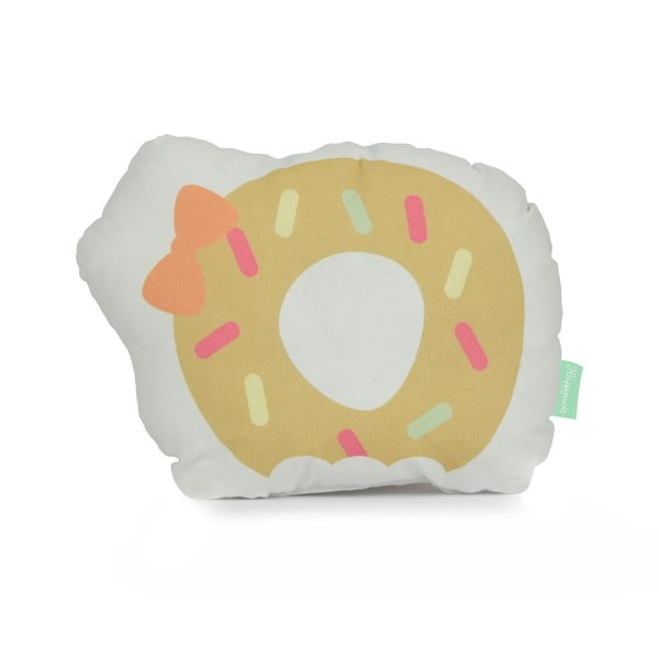 Polštářek z čisté bavlny Happynois Donut, 40 x 30 cm