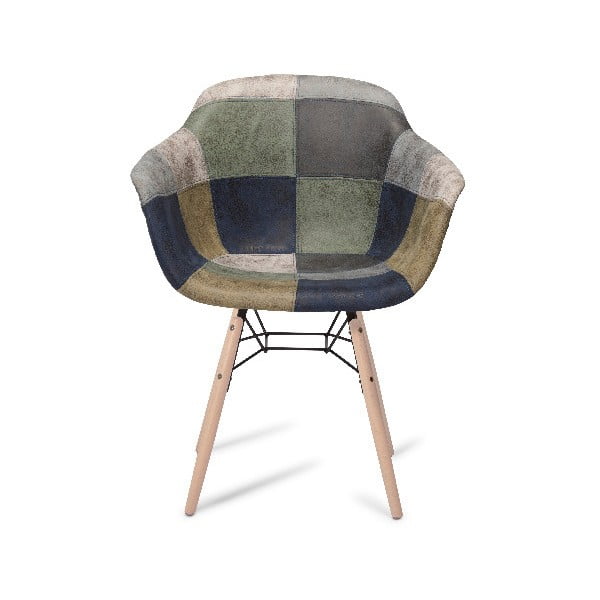 Šedá jídelní židle s nohami z bukového dřeva Furnhouse Flame Patch-image-1