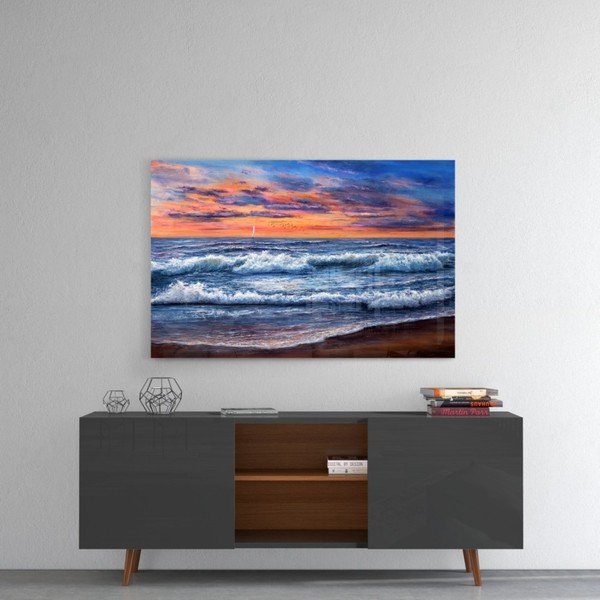 Klaasimaal, 72 x 46 cm Waves - Insigne-image-1
