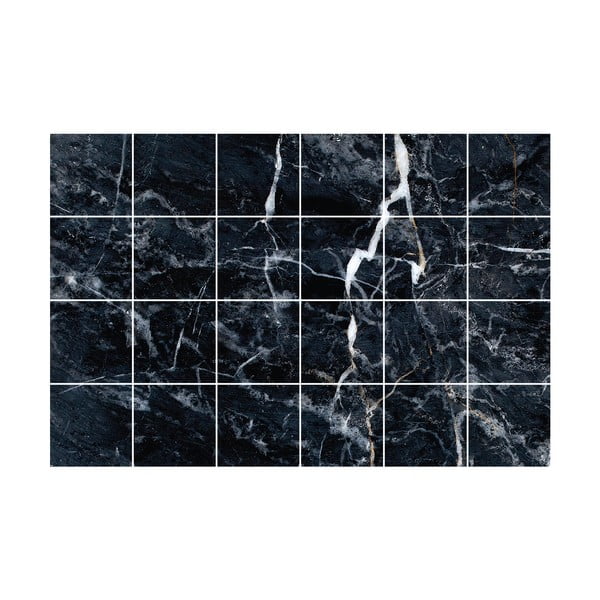 Kleebiste komplekt plaatidele 24 tk 15x15 cm Marble Tiles Florencia - Ambiance-image-2