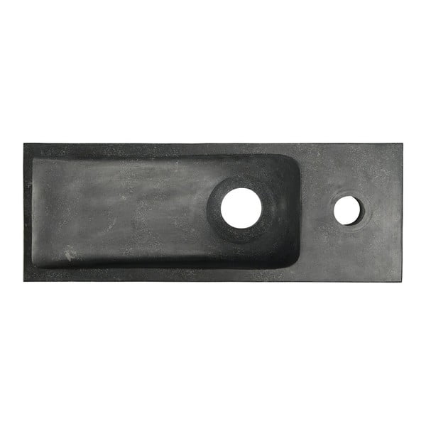 Must kivi väike vannitoa valamu  38x14 cm Blok – Sapho-image-2