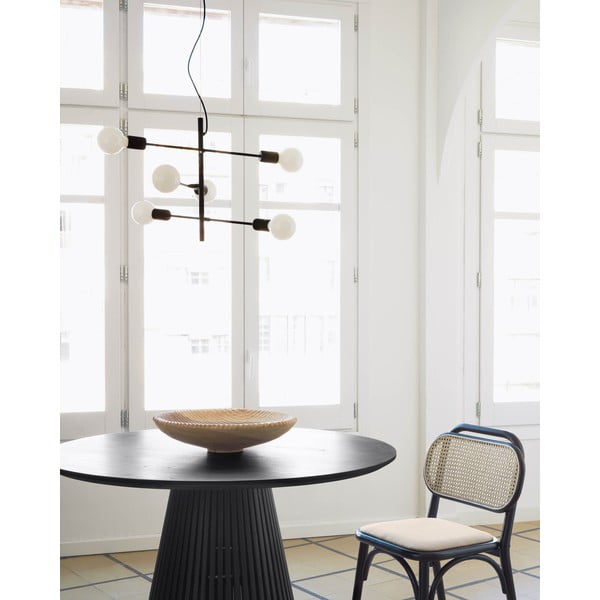 Must rippvalgusti ø 55 cm Spica - Kave Home-image-1