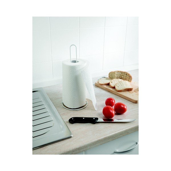 Hõbedane teras majapidamispaberi stend ø 14 cm – Metaltex-image-2