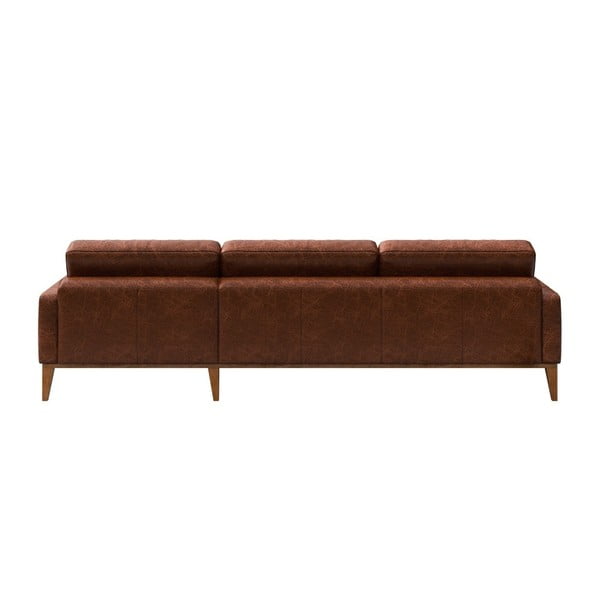 Punakaspruun nahast nurgadiivan Tufted, vasakpoolne nurk Musso - MESONICA-image-3