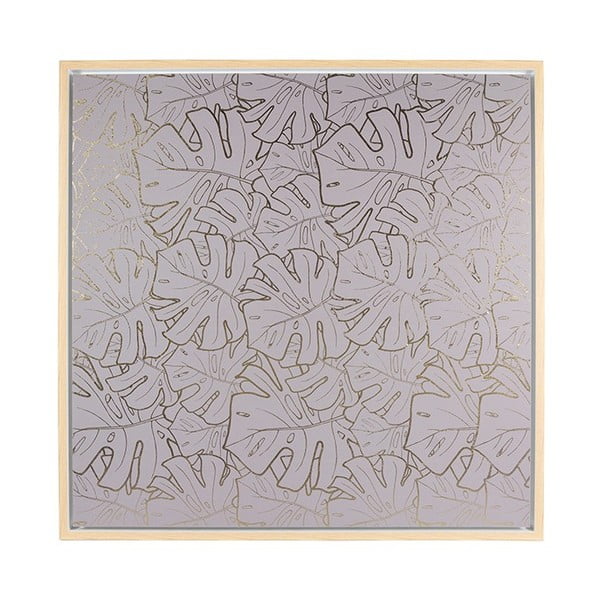 Nástěnný obraz Santiago Pons Gray Leaves, 104 x 104 cm