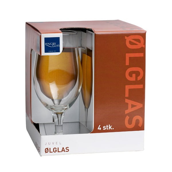 Õlleklaasid komplektis 4 490 ml Juvel - Lyngby Glas-image-3