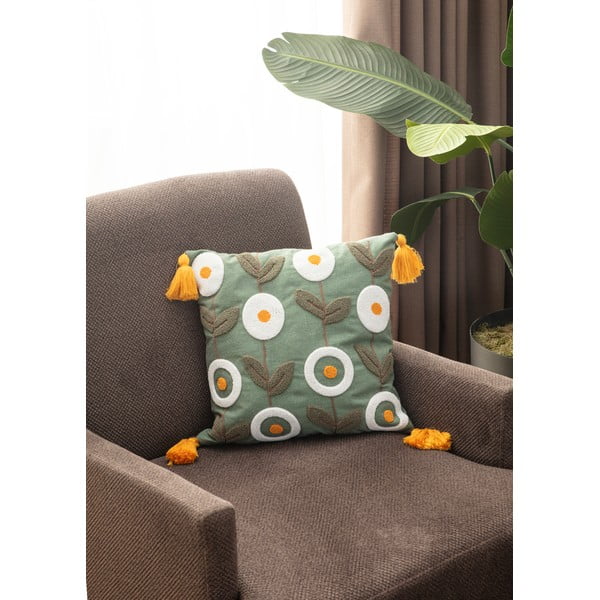 Linaseguga dekoratiivpadi 43x43 cm - Mila Home-image-1