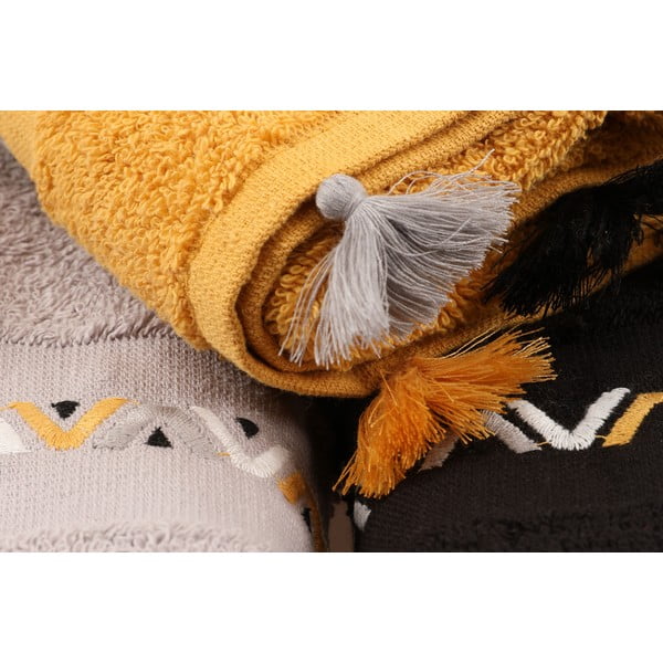 Puuvillased froteerätikud 3tk komplektis 50x90 cm Asorti - Foutastic-image-1