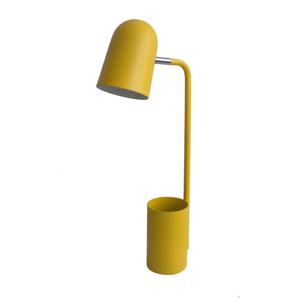 Žlutá stolní lampa s držákem na květináč Opjet Paris Pot