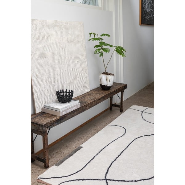 Elevandiluu värvi pestav puuvillane vaip 140x200 cm Shadow - Mette Ditmer Denmark-image-1