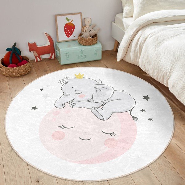 Valge laste vaip ø 120 cm Comfort - Mila Home-image-3