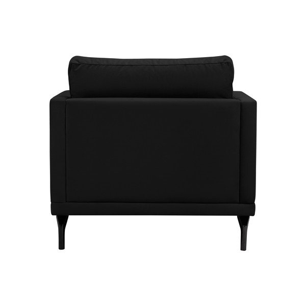 Černé křeslo s podnožím v černé barvě Windsor & Co Sofas Jupiter-image-3