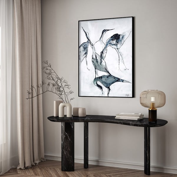 Plakat raamis 50x70 cm Crane - Malerifabrikken-image-1
