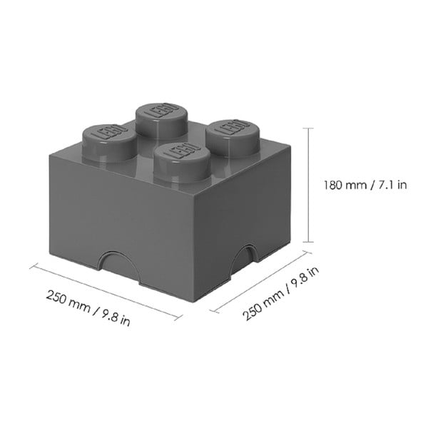 Laste tumehall hoiukast Square - LEGO®-image-2