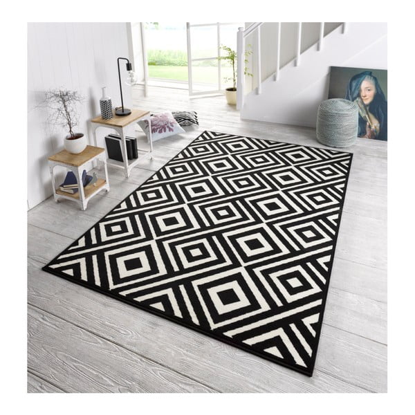 Must-valge vaip , 140 x 200 cm Art - Zala Living-image-1