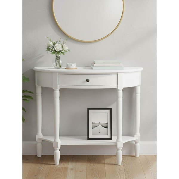 Valgest männist konsoollaud 32x93 cm Heritage - Premier Housewares-image-2